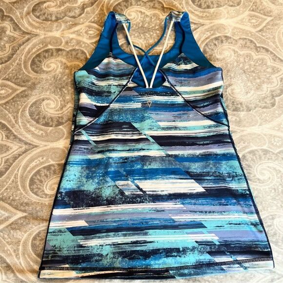 Ivivva Girls Blue Athletic Sporty Strappy Back Sleeveless Tank Top Size 14 - Picture 3 of 3